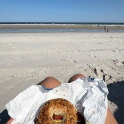 Woolfie's Bakery - Bacon, egg, and cheese on an everything bagel