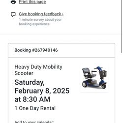 Total Access Mobility Services - Proof of reservation and waiver being complete days prior.