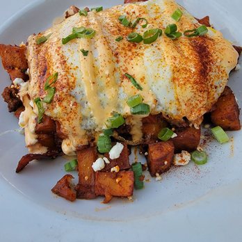 Eat Chow - Spicy chorizo hash - Breakfast & Brunch Near Me - Costa Mesa, California Eat Chow - Spicy chorizo hash - Breakfast & Brunch Near Me - Costa Mesa, California