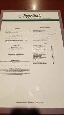 Menu photo 8 Augustino's Italian Eatery and Prime Steaks Augusta, GA