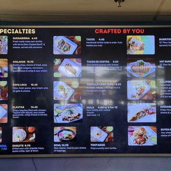 Que Onda Tacobar - Menu as of October 2025 - Tacos Near Me - Vacaville, California Que Onda Tacobar - Menu as of October 2025 - Tacos Near Me - Vacaville, California
