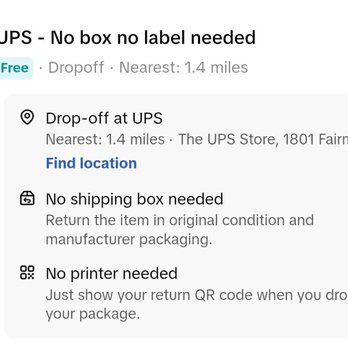The UPS Store - These are the shipping dropoff instructions that the store refused to honor - Shipping Centers Near Me - Philadelphia, Pennsylvania
