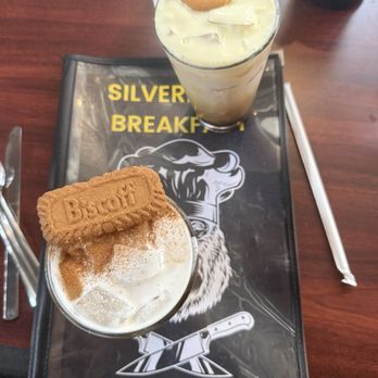 Silverback Breakfast & Cafe - Bannana pudding and biscoff iced lattes. - Cafes Near Me - Vista, California