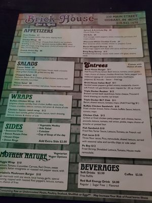 Menu photo 1 Brickhouse Bar And Grill Hobart, IN