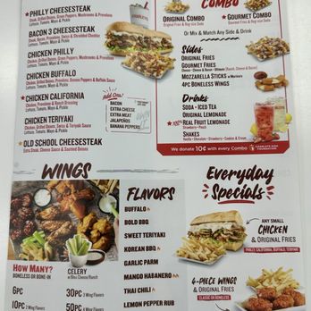 Charleys Cheesesteaks - Menu as of 04/06/2024. - Cheesesteaks Near Me - Pembroke Pines, Florida Charleys Cheesesteaks - Menu as of 04/06/2024. - Cheesesteaks Near Me - Pembroke Pines, Florida
