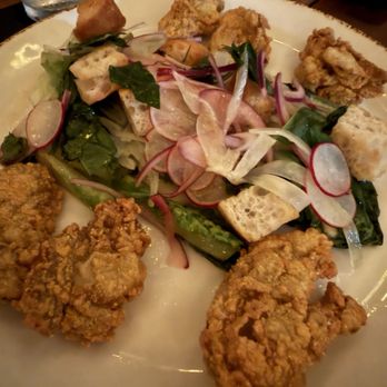 Brutto Americano - Fried oysters n salad. This was delicious!!! - Italian Near Me - New Orleans, Louisiana