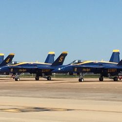 Barksdale Air Force Base Open House and Air Show - 5/6/17. Saturday. 2017 Air Show. Base at capacity by noon! HUGE crowd! The Blue Angels are here!