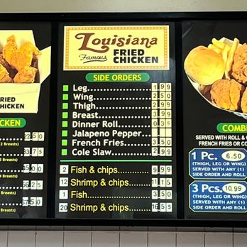 Louisiana Fried Chicken - Menu as of 1/2023 - Chicken Shop Near Me - El Monte, California Louisiana Fried Chicken - Menu as of 1/2023 - Chicken Shop Near Me - El Monte, California