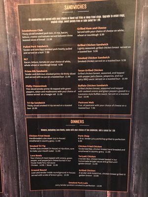 Menu photo 2 The Hideout Steak House Myton, UT