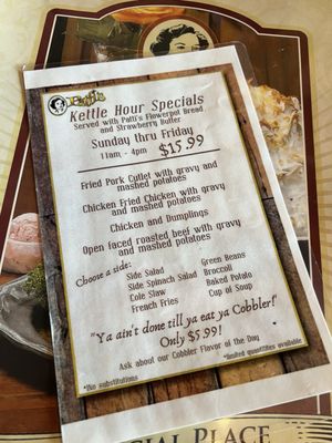 Menu photo 8 Patti's 1880's Settlement Grand Rivers, KY