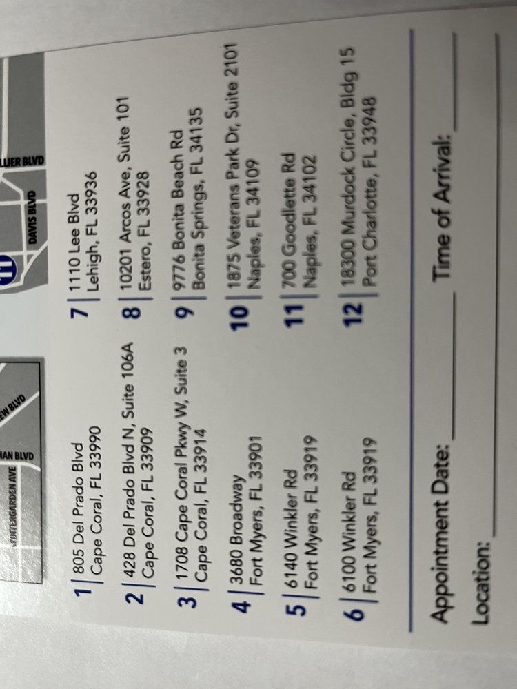 RADIOLOGY REGIONAL Updated September 2024 3680 Broadway, Fort Myers