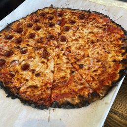 Way more cheese than your typical Sally's Apizza. Heavy heavy heavy ! Way more cheese than your typical Sally's Apizza. Heavy heavy heavy !