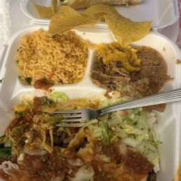 My 20. Enchilada & Taco Combo, yummy.