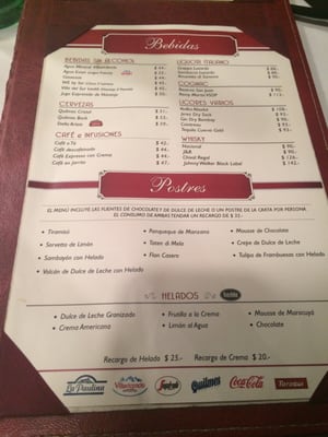 Menu photo 1 La Bistecca Buenos Aires, C