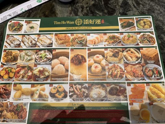 Menu photo 1 Tim Ho Wan Las Vegas, NV