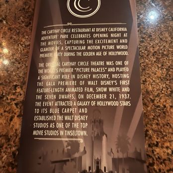 Carthay Circle Lounge - Menu - Lounges Near Me - Anaheim, California Carthay Circle Lounge - Menu - Lounges Near Me - Anaheim, California