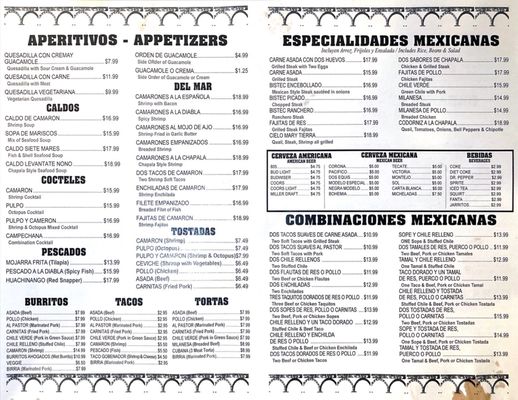 Menu photo 7 Chapala Mexican Grill Morro Bay, CA
