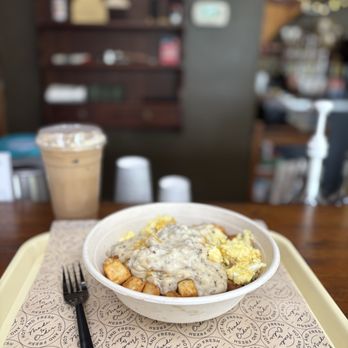 The Little Mule Cafe - Sausage Gravy Bowl - Cafes Near Me - Penhook, Virginia
