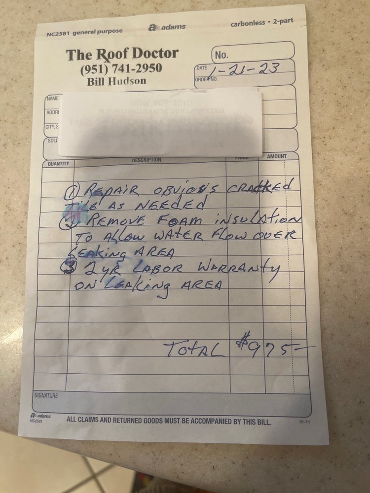 Slide of The Roof Doctor