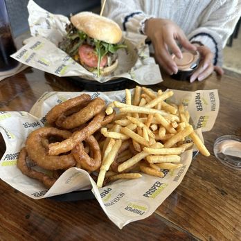 Proper Burger - Rings and fries were terrific - Burgers Near Me - Salt Lake City, Utah