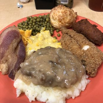 Peachtree Cafe - A sampling from the buffet. - Cafes Near Me - Thomaston, Georgia