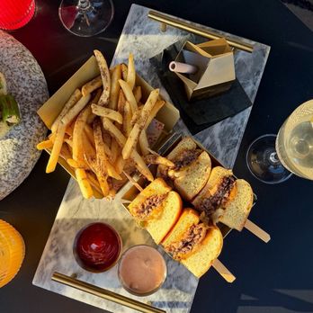 Jagger Suite - burger- with fries and a mini milkshake - New American Near Me - Atlanta, Georgia