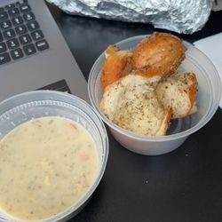 Sammy's Avenue Eatery - Wild Rice Soup and House Made Croutons!