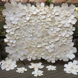 Our beautiful custom-made back drop!! Thank you so much, Will!