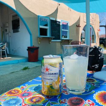Cafe Sierra Negra - San Pellegrino Limon - New American Near Me - Abiquiu, New Mexico
