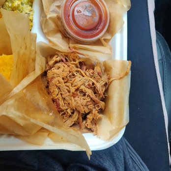 Black Bear BBQ - Types of meat in sampler plate - Barbeque Near Me - Asheville, North Carolina Black Bear BBQ - Types of meat in sampler plate - Barbeque Near Me - Asheville, North Carolina