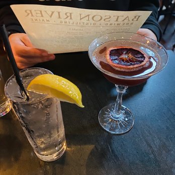 Batson River Brewing & Distilling - Kennebunk - Vodka soda & blood moon... I think! - Breweries Near Me - Kennebunk, Maine