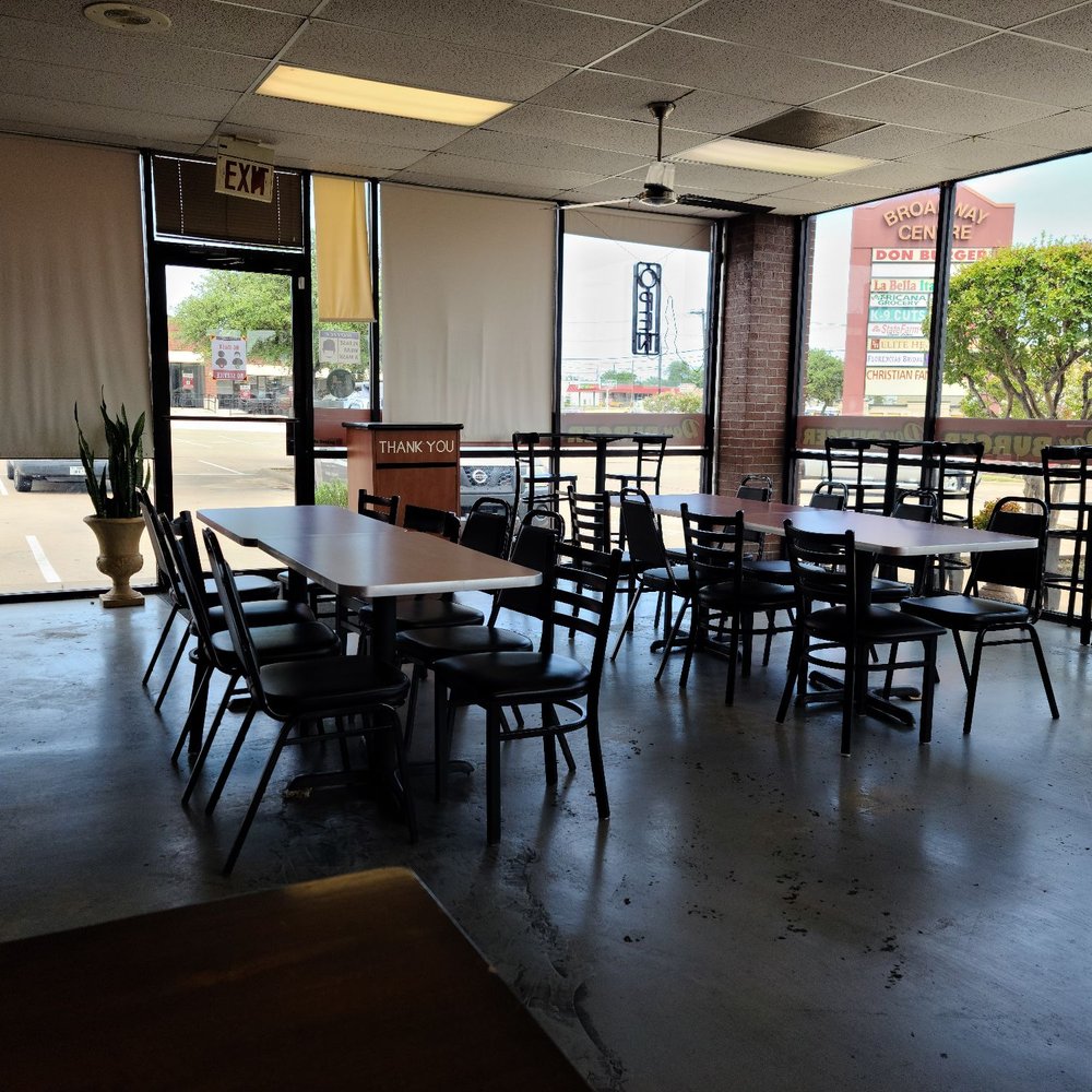 Don Burger - tables and chairs in a restaurant - Burgers Near Me - Garland, Texas Don Burger - tables and chairs in a restaurant - Burgers Near Me - Garland, Texas