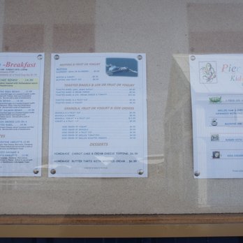 Pier Bistro - Outside menu - Seafood Near Me - Sidney, British Columbia