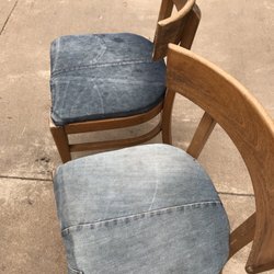 Bucksnort Saloon - Recycled denim seat covers