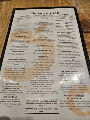 Menu photo 3 The Braeburn Langley, WA Menu photo 3 The Braeburn Langley, WA