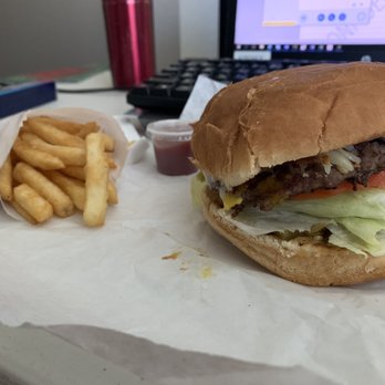 Giant Hamburgers - Burger with added bacon, fried egg, hash browns, and jalapeños. Was good but not $18.50 good, which is what I paid for the combo. - Burgers Near Me - Mesa, Arizona Giant Hamburgers - Burger with added bacon, fried egg, hash browns, and jalapeños. Was good but not $18.50 good, which is what I paid for the combo. - Burgers Near Me - Mesa, Arizona