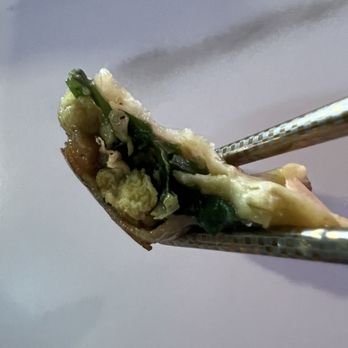 Collagen Dumpling Dynasty - Inside of the snowflake collagen shrimp wonton - Chinese Near Me - Phoenix, Arizona