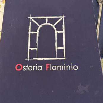 Osteria Flaminio - Menu cover - Italian Near Me - Rome, RM Osteria Flaminio - Menu cover - Italian Near Me - Rome, RM
