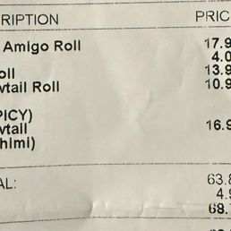 Here is what the prices are for dinner