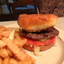Ramona's City Grill - Double Hamburger and fries