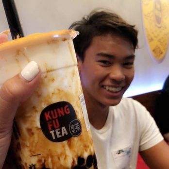 Kung Fu Tea - cocoa cream wow with milk cap - Bubble Tea Near Me - Rancho Cucamonga, California Kung Fu Tea - cocoa cream wow with milk cap - Bubble Tea Near Me - Rancho Cucamonga, California