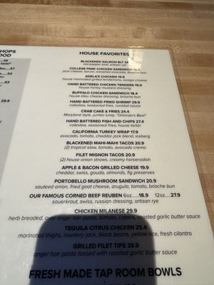 Menu photo 7 The Tap Room at Dubsdread Orlando, FL Menu photo 7 The Tap Room at Dubsdread Orlando, FL