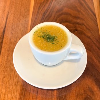 Bistro Menil - Demitasse cup of soup du jour - Bars Near Me - Houston, Texas Bistro Menil - Demitasse cup of soup du jour - Bars Near Me - Houston, Texas
