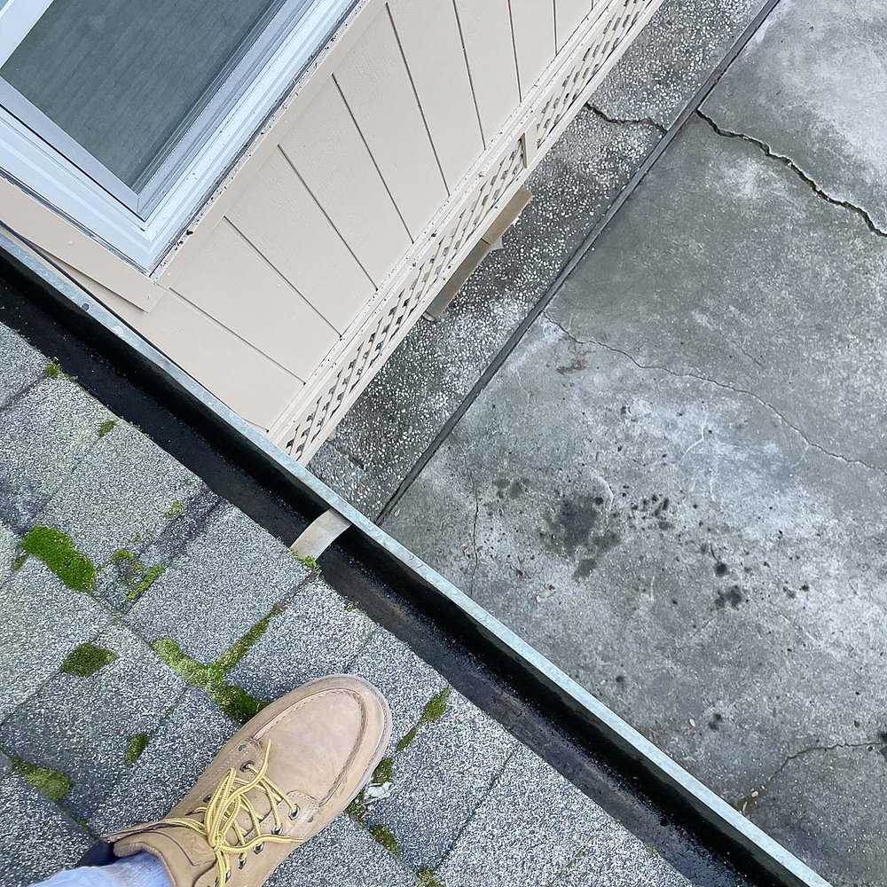 This gutter got cleaned This gutter got cleaned