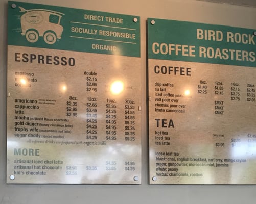 Menu photo 8 Bird Rock Coffee Roasters - La Jolla La Jolla, CA