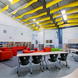 Twin Rivers Charter School - The shitty school library.