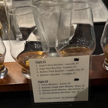 Tuscano Italian Kitchen - Flight of bourbon - Italian Near Me - Cedar Park, Texas