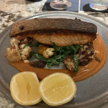 Coastal Kitchen & Bar - Pan Seared Salmon - New American Near Me - Charlotte, North Carolina Coastal Kitchen & Bar - Pan Seared Salmon - New American Near Me - Charlotte, North Carolina