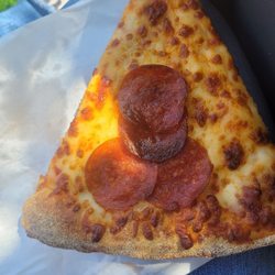 The pepperoni is in a werid shape