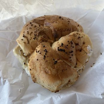 The Bagel Man - Garlic with plain cream cheese. - Delis Near Me - Phoenix, Arizona The Bagel Man - Garlic with plain cream cheese. - Delis Near Me - Phoenix, Arizona